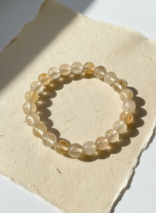 Natural Citrine Bracelet 8mm AAA Grade | Certified Healing Crystal Beads