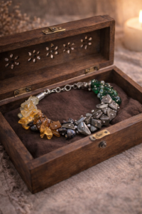 Premium Money Magnet Chips Bracelet | Charged Natural Abundance Stone