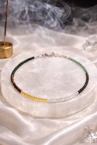 Premium AAA Money Magnet Healing Crystal Anklet – Wealth Attraction Anklet for Women