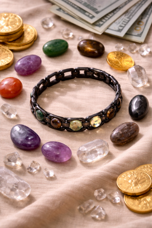 MONEY MAGNET CHAIN BRACELET BLACK_4