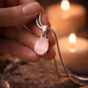 ROSE QUARTZ CHAIN PENDANT