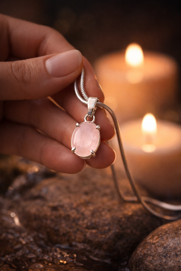 ROSE QUARTZ CHAIN PENDANT