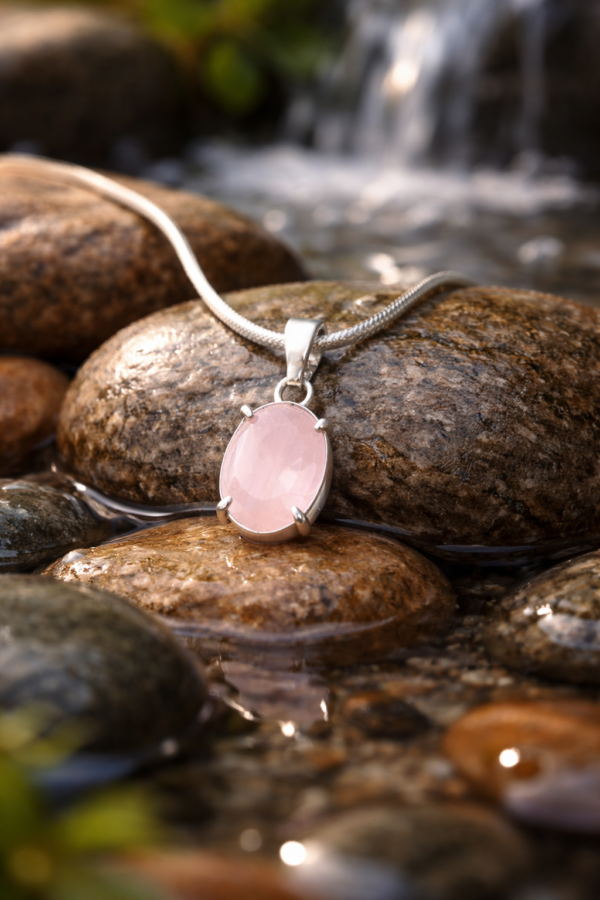 ROSE QUARTZ CHAIN PENDANT_1