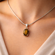 TIGER EYE CHAIN PENDANT