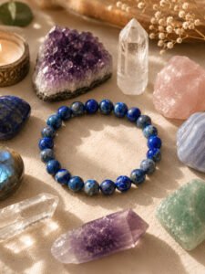 Natural Lapis Lazuli Bracelet | Intuition & Truth Crystal Bracelet
