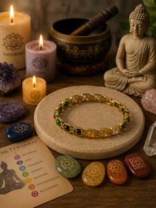 Premium AAA Men's Golden Chain Money Magnet Bracelet | Genuine Crystal Bracelet